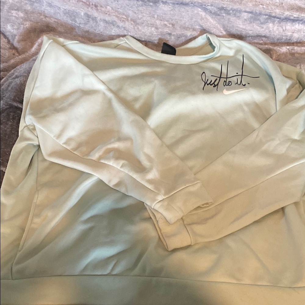 Nike Light Green Sweatshirt